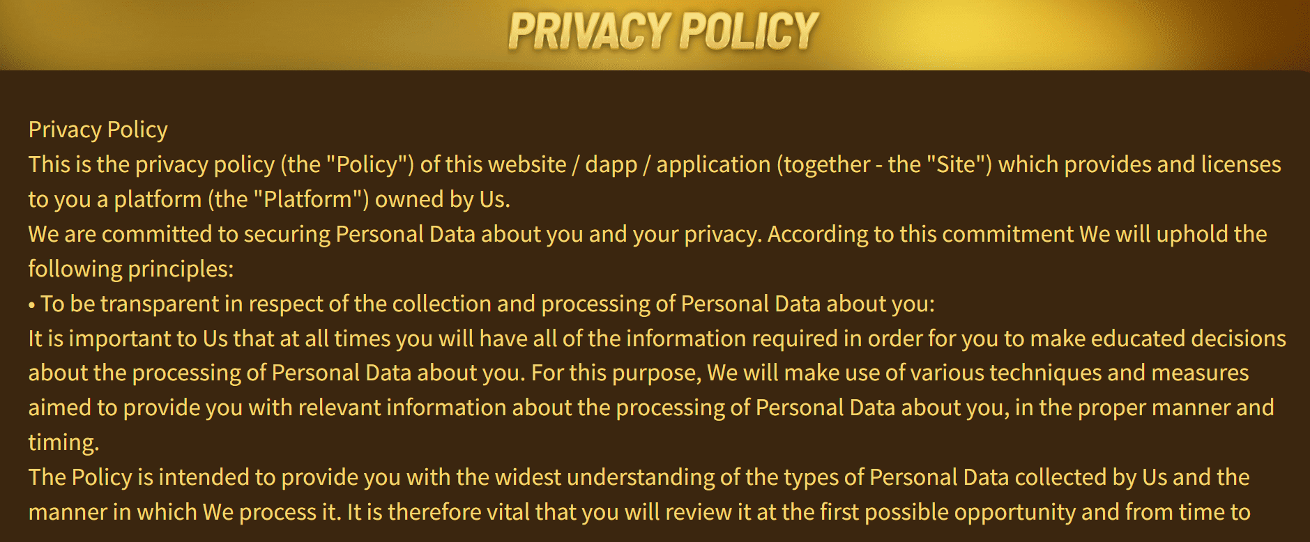 Meta Options Privacy